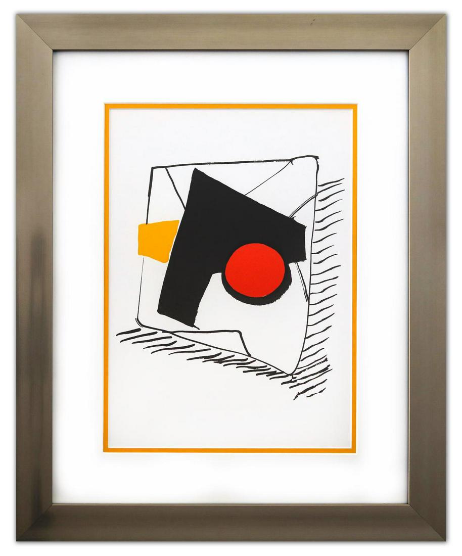 Alexander Calder- Lithograph "DLM221 - COMPOSITION GÃ‰OMÃ‰TRIQUE" (1 of 2)