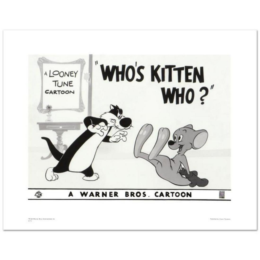 "Who's Kitten Who?" Limited Edition Giclee from Warner Bros., Numbered with Hologram Seal and: "Who's Kitten Who?" is a limited edition giclee on paper from Warner Bros., numbered with hologram seal of Authenticity. This image was originally used as a "lobby card" displayed in theater lobbies t