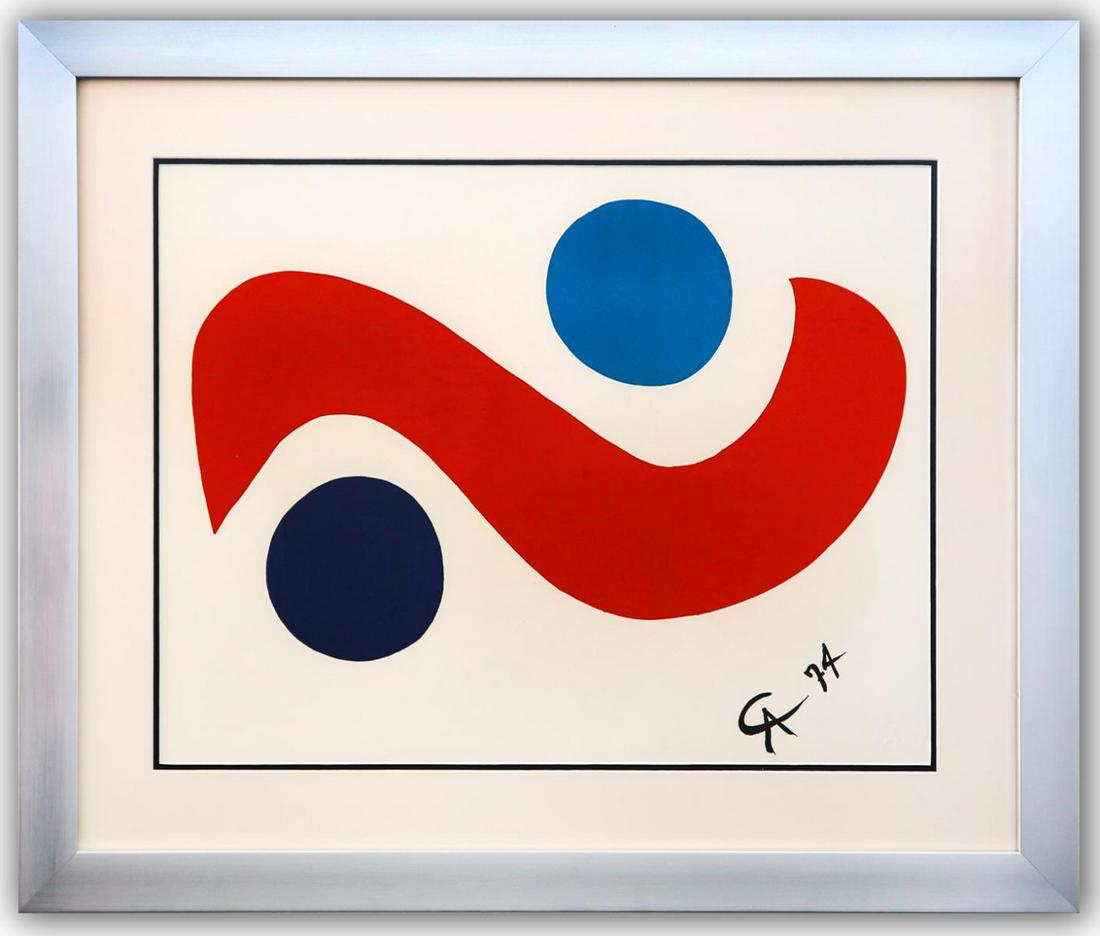 Alexander Calder- Lithograph on Arches Paper "Flying colors - Skywirl" (1 of 2)
