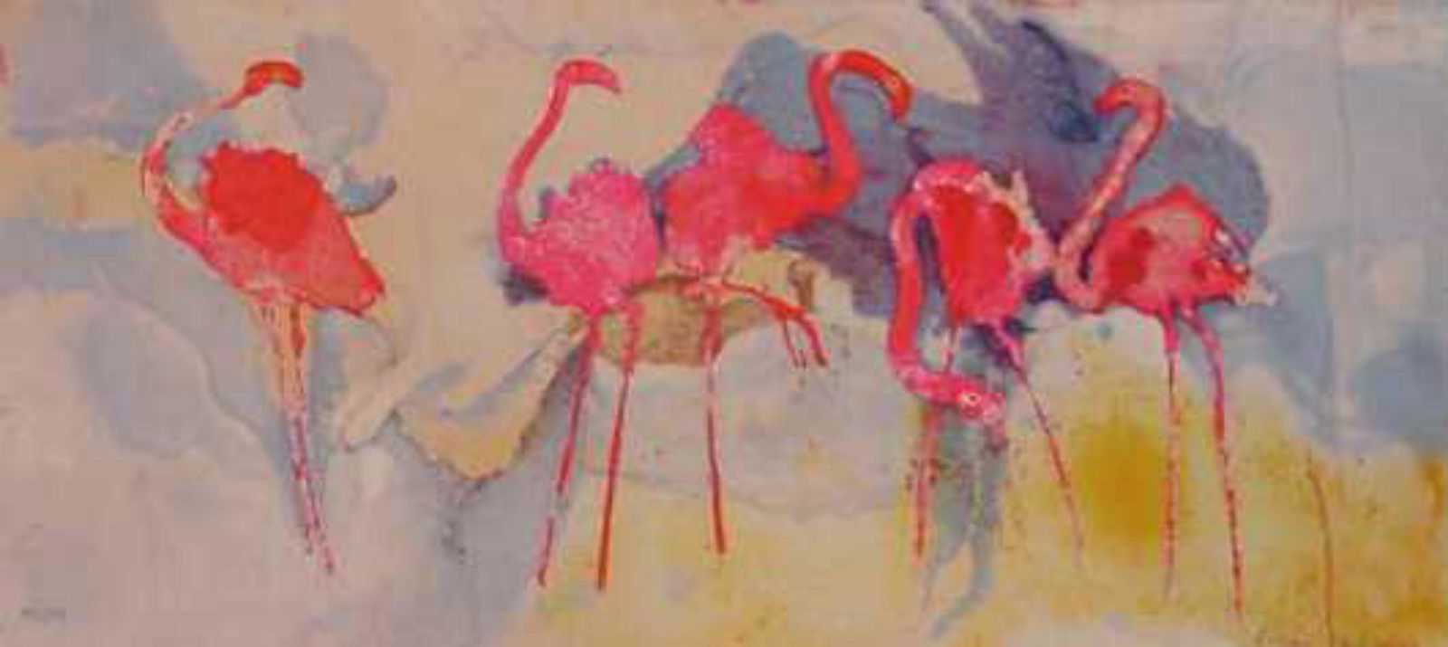 Edwin Salomon- Original Serigraph "Flamingo Fantasia" (1 of 1)