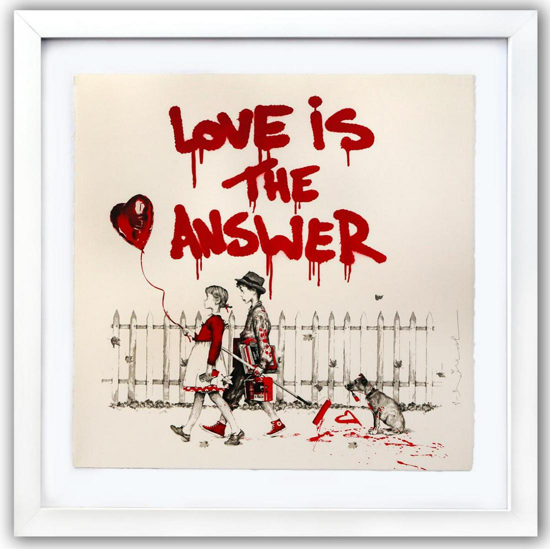 Mr. Brainwash- Silkscreen on Paper "Love is the Answer" (1 of 4)