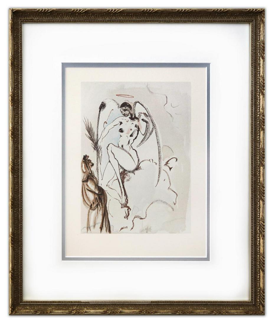 Salvador Dali- Original Color Woodcut on B.F.K. Rives Paper: Artist: Salvador Dali. Medium: Original Color Woodcut on B.F.K. Rives Paper. Size (Unframed): 13" x 10". Measures approx. (Framed): 22" x 18". Certificate of Authenticity: Is included. Additional: Cus