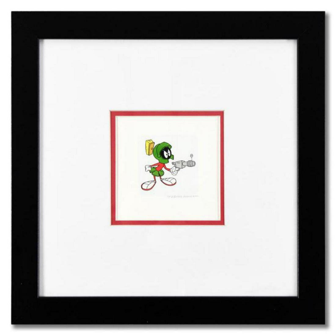 "Marvin the Martian" Framed Limited Edition Etching with Hand-Tinted Color Numbered with Letter of (1 of 2)