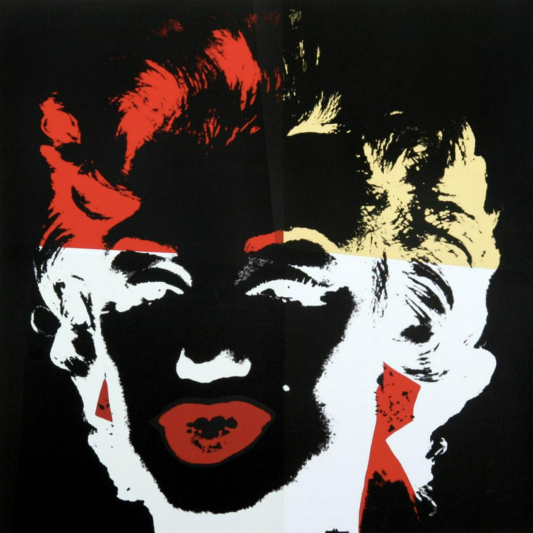 Andy Warhol- Silk Screen "Golden Marilyn 11.39": Artist: Andy Warhol. Medium: Silk Screen. Title: Golden Marilyn 11.39. Size (Unframed): 36" x 36". Additional: The piece is stamped in blue on the back with "Published by Sunday B. Morning" and "fill 
