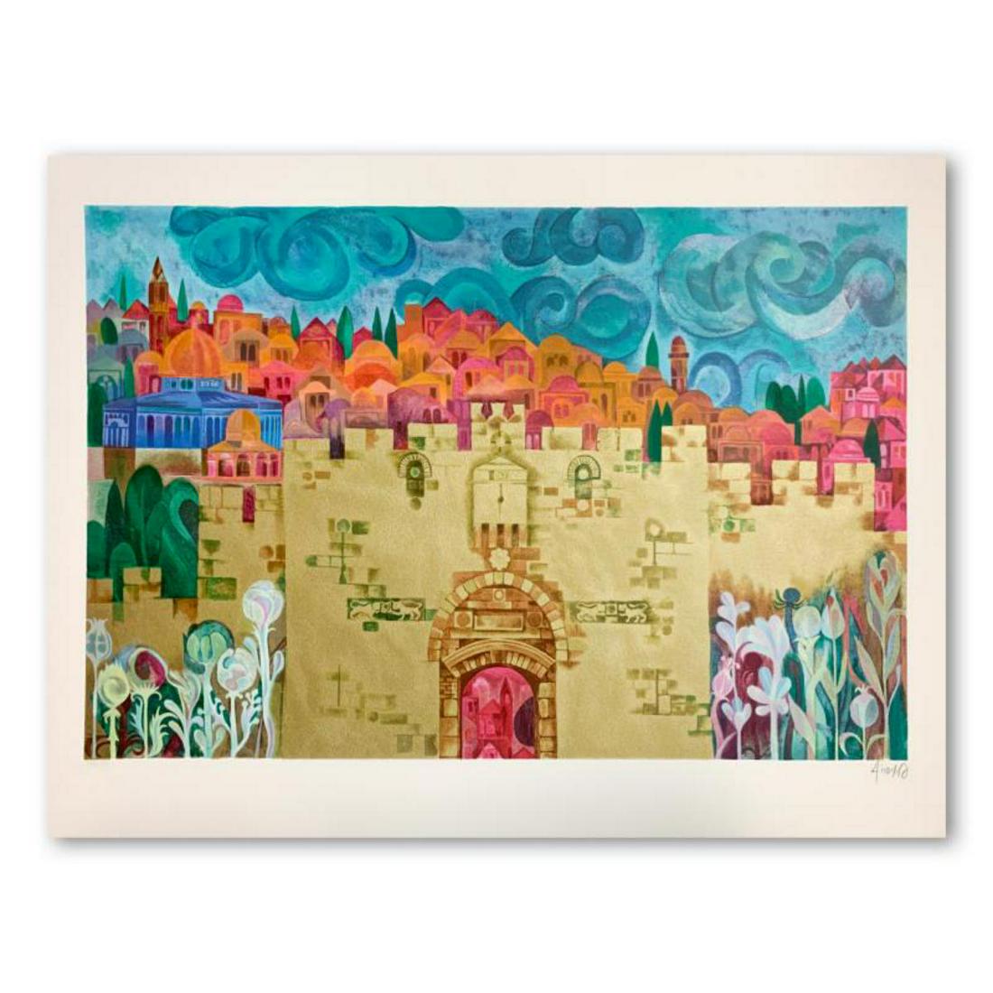 E. Weishoff, "Lions Gate - Jerusalem" Hand Signed Limited Edition Serigraph on Paper with Letter of (1 of 2)