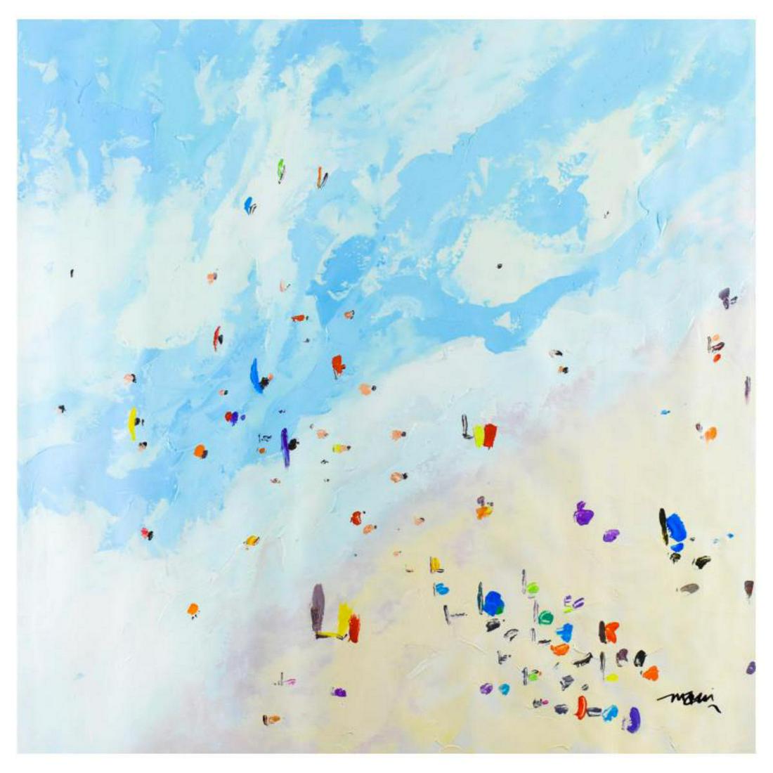 Mani, Original Oil Painting on Canvas (60" x 60"), Hand Signed with Letter of Authenticity. (1 of 2)