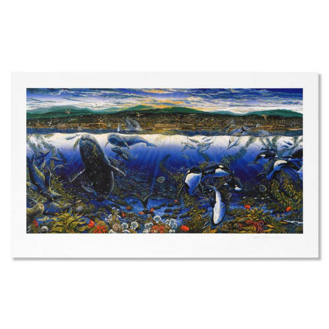 Robert Lyn Nelson, "From Sea to Shining Sea" Limited Edition Mixed Media, Numbered and Hand Signed (1 of 2)