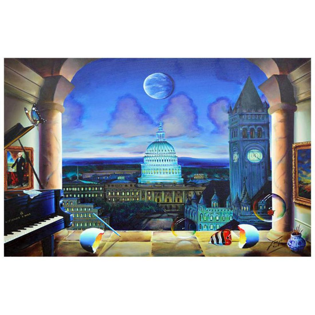 Ferjo, "United For Freedom" Original Painting on Canvas, Hand Signed with Letter of Authenticity. (1 of 1)