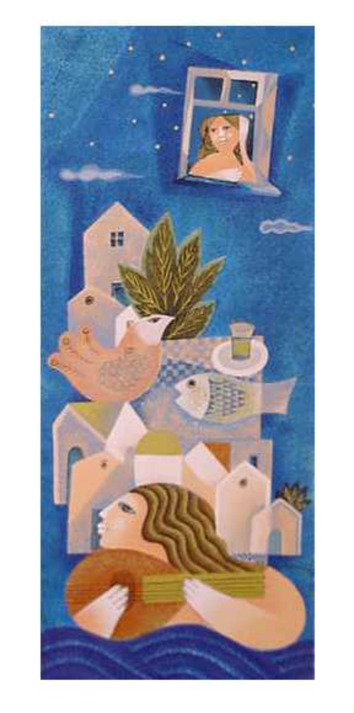 Samy Briss- Original Serigraph "Troubadour" (1 of 1)