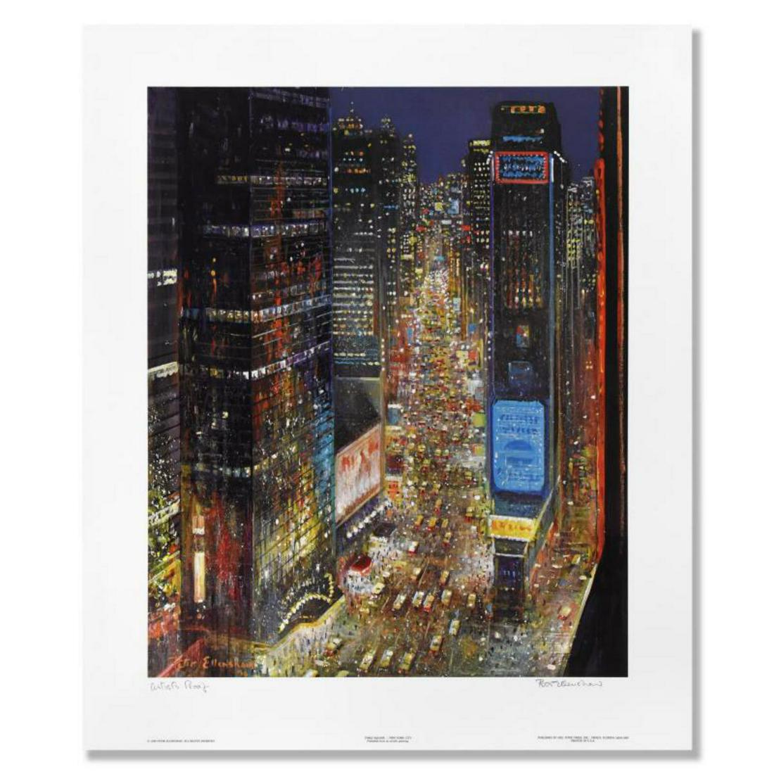 Peter Ellenshaw (1913-2007), "Times Square New York City" Limited Edition Lithograph, Numbered and (1 of 2)