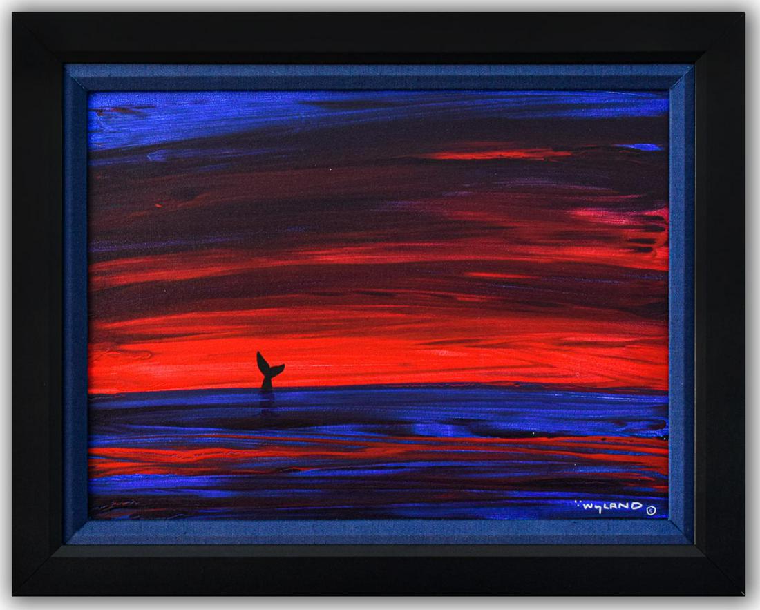Wyland- Original Painting on Canvas "Swimming Deep" (1 of 3)
