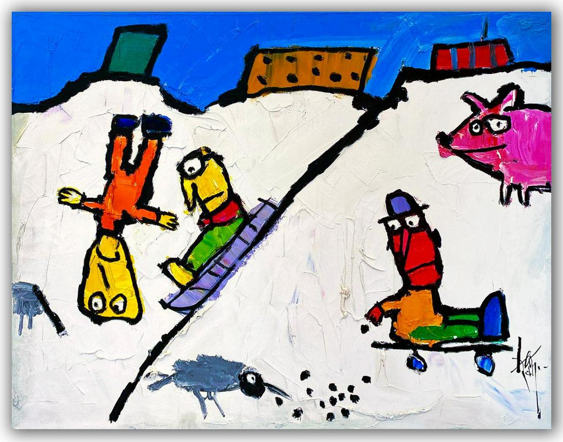 Leo Ray- Original Oil on Canvas "Untitled" (1 of 1)