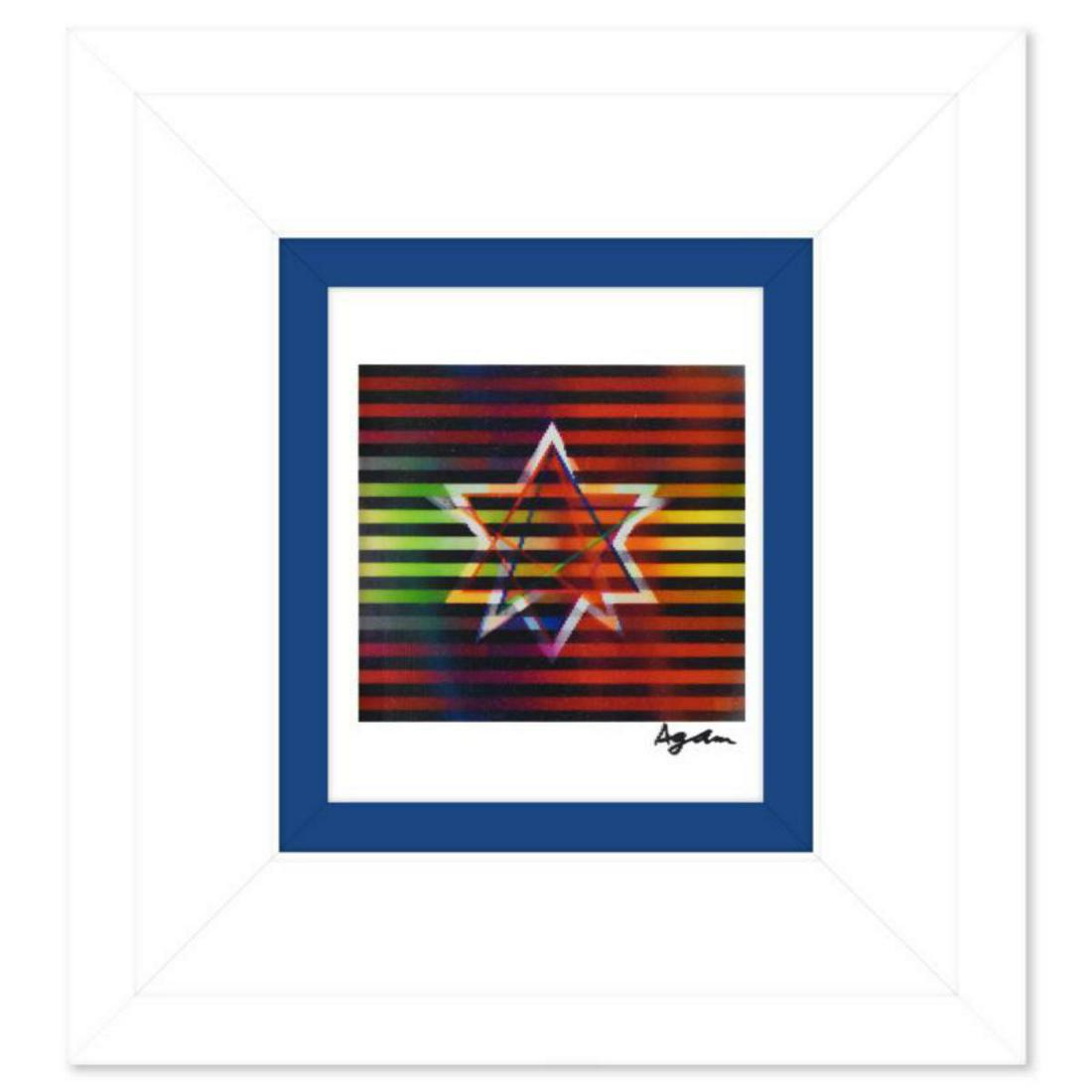 Yaacov Agam, Framed Limited Edition Agamograph, Numbered and Hand Signed with Letter of (1 of 3)