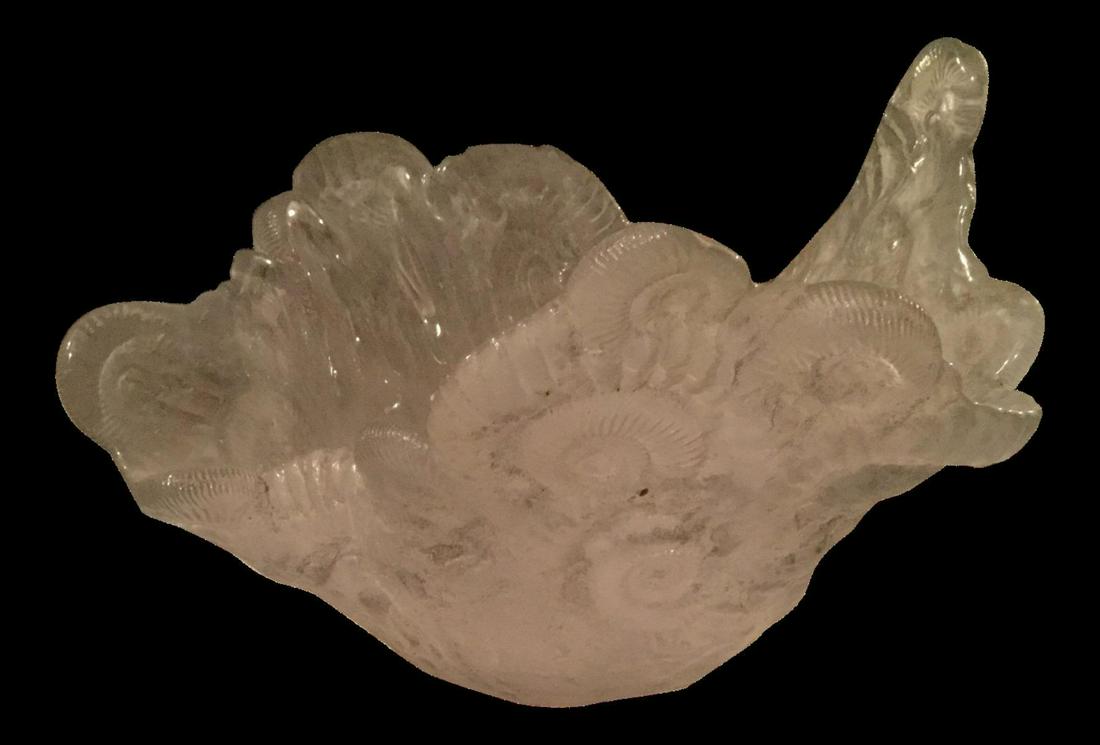 Amanda Brisbane Glass Sculpture Bowl "FROZEN WATER" (1 of 1)