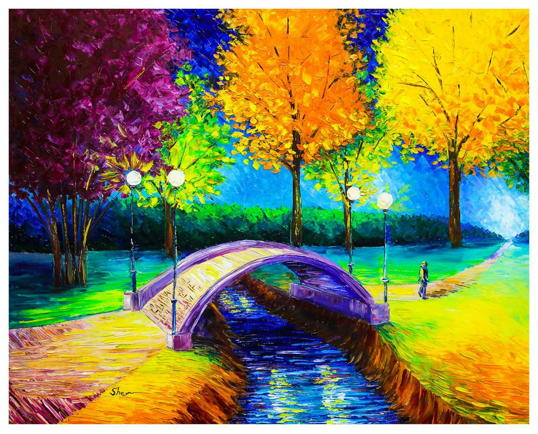 Svyatoslav Shyrochuk- Original Oil on Canvas "Beautiful Evening" (1 of 2)