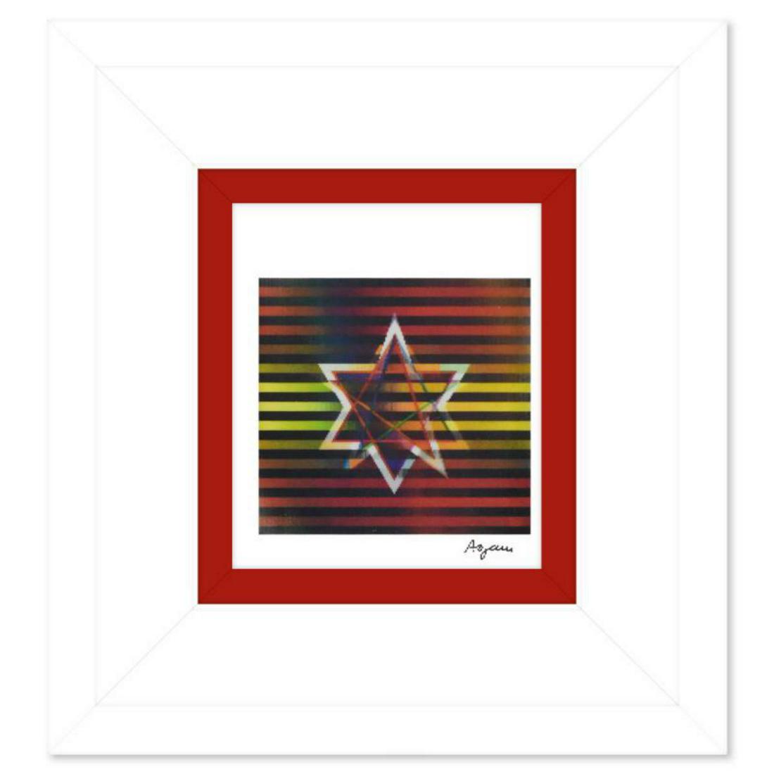 Yaacov Agam, Framed Limited Edition Agamograph, Numbered and Hand Signed with Letter of (1 of 3)