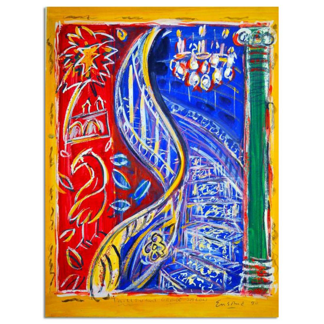 Wayne Ensrud "Taillevent Grande Salon, Paris" Mixed Media Original Artwork with COA. (1 of 1)