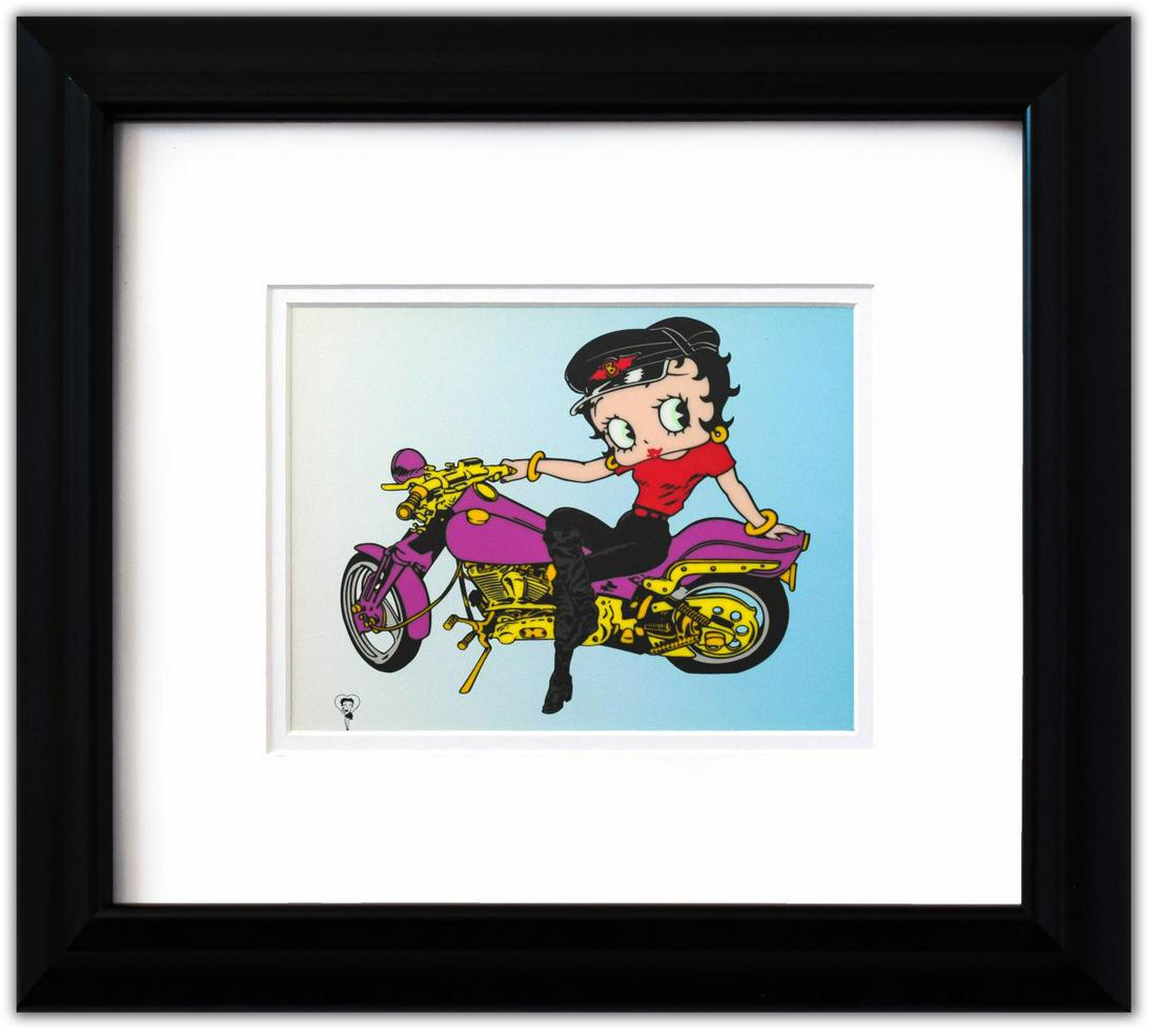 Betty Boop- Sericel "Betty Boop on Motorcycle" (1 of 2)