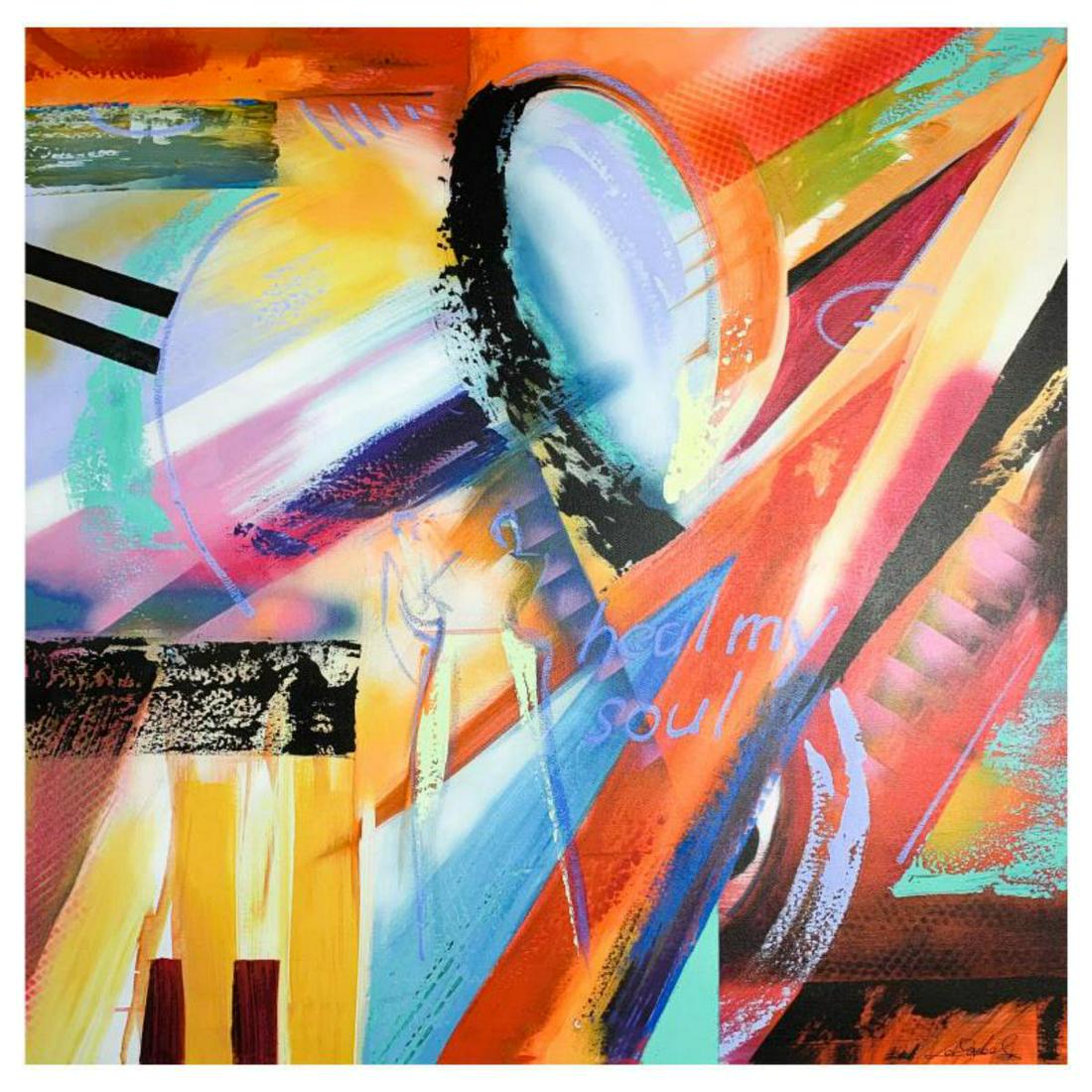 Alfred Gockel, "Heal My Soul" Hand Signed Limited Edition on Canvas with Letter of Authenticity. (1 of 2)