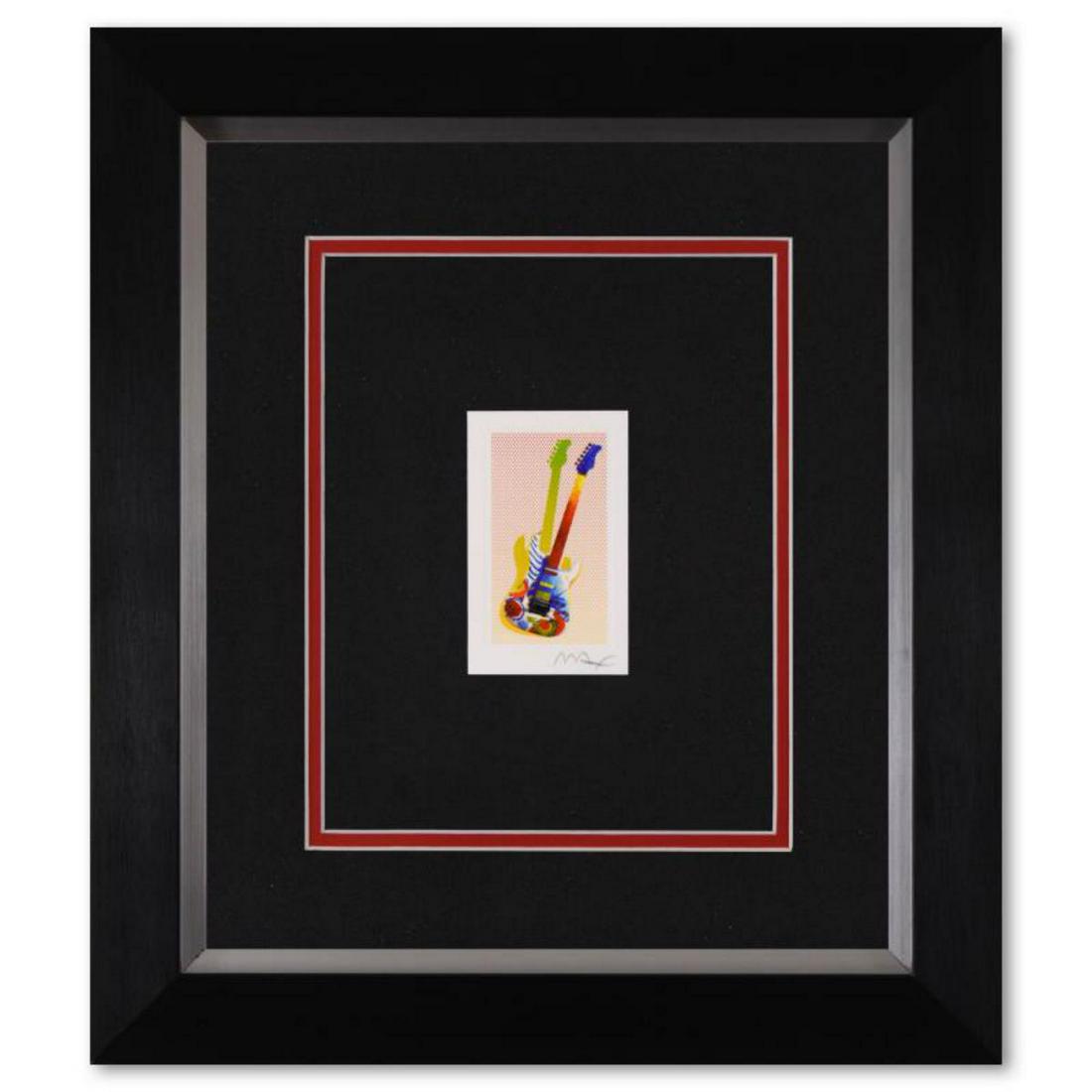 Peter Max- Original Lithograph "Rock-N-Roll Guitar I" (1 of 3)