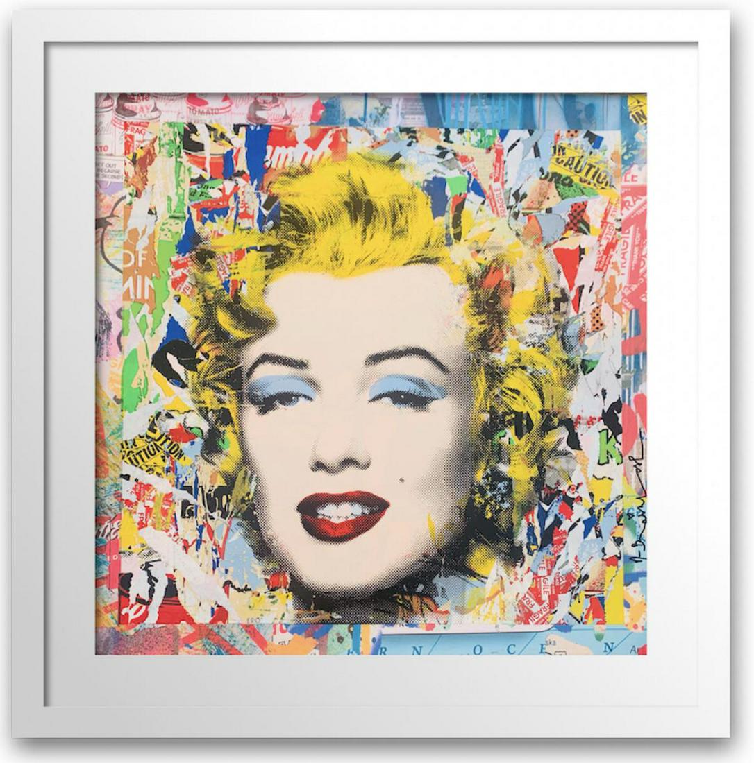 Mr. Brainwash Original Mixed Media on Paper "Marilyn" (1 of 6)