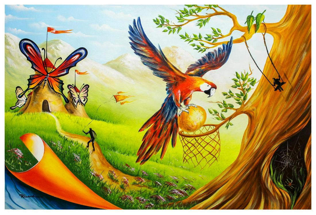 Eugene Poliarush- Original Oil on Canvas "Mountainous" (1 of 2)