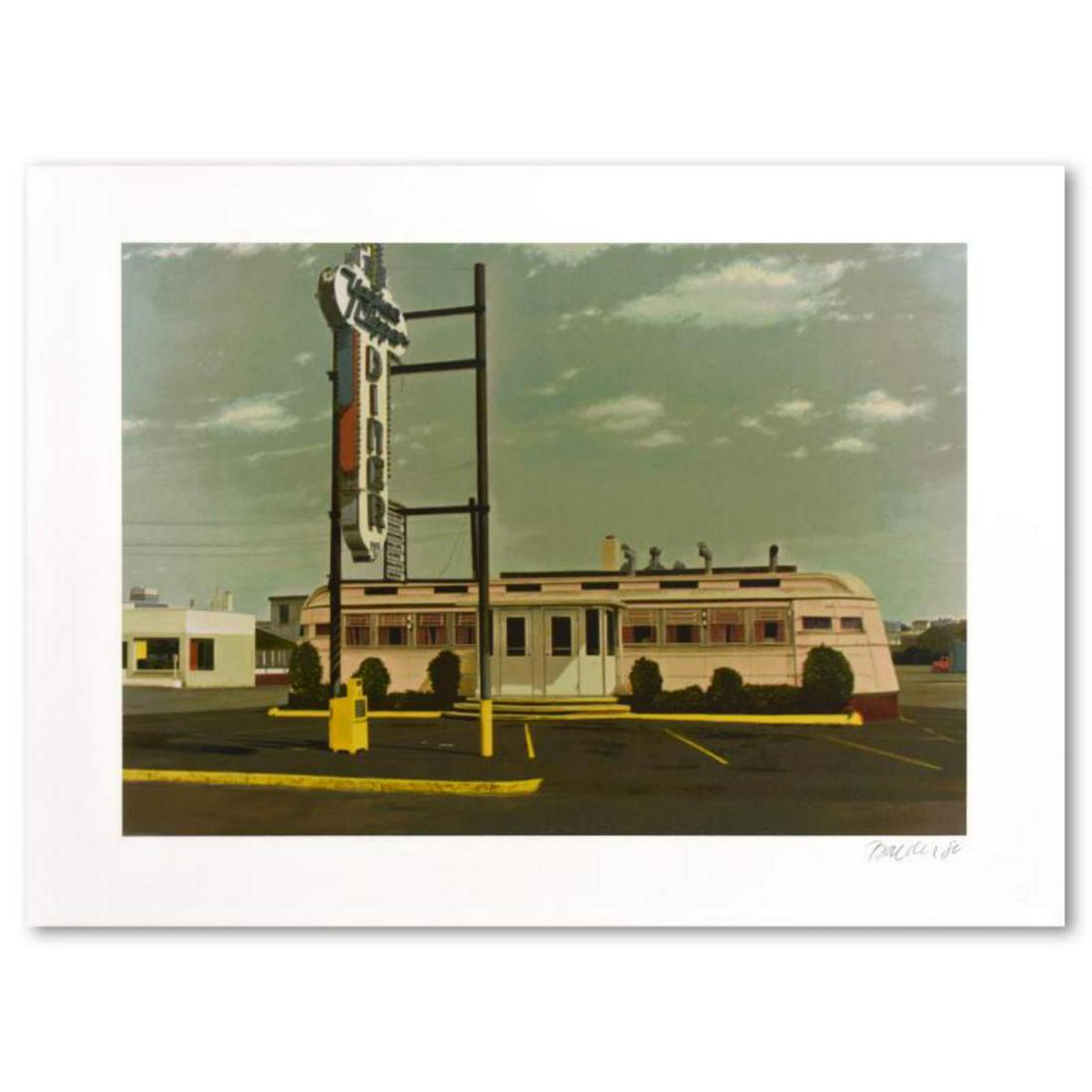 John Baeder, "Yankee Clipper" Limited Edition Silkscreen, Numbered and Hand Signed with Letter of: "Yankee Clipper" is a limited edition silkscreen on somerset paper by John Baeder, numbered and hand signed by the artist. Includes Letter of Authenticity. Measures approx. 30" x 22" (border); 24" x 1