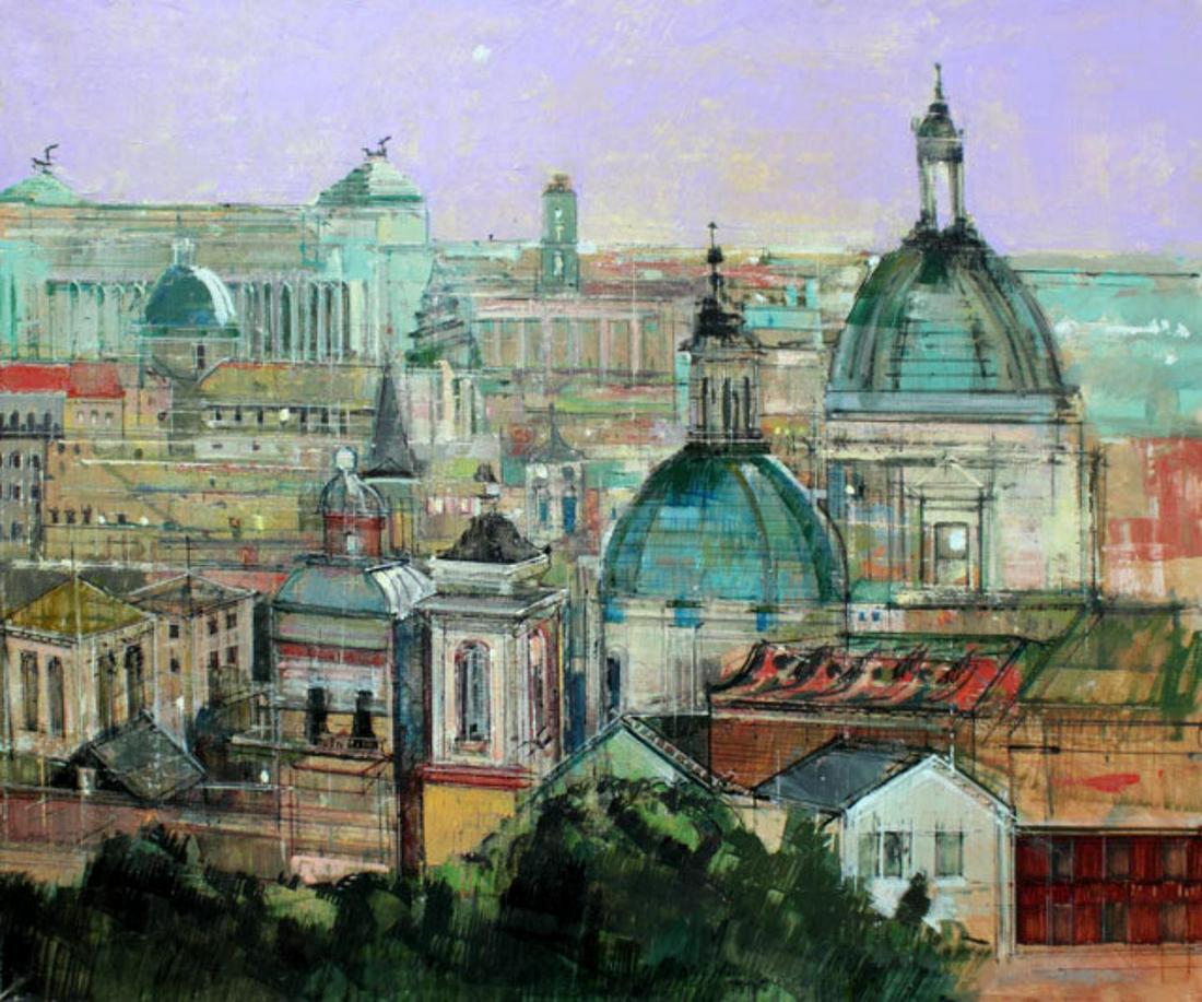 Alex Zwarenstein "Rome Rooftops" Giclee on Canvas (1 of 1)