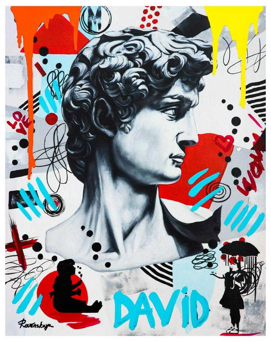 Nastya Rovenskaya- Mixed Media "David" (1 of 1)