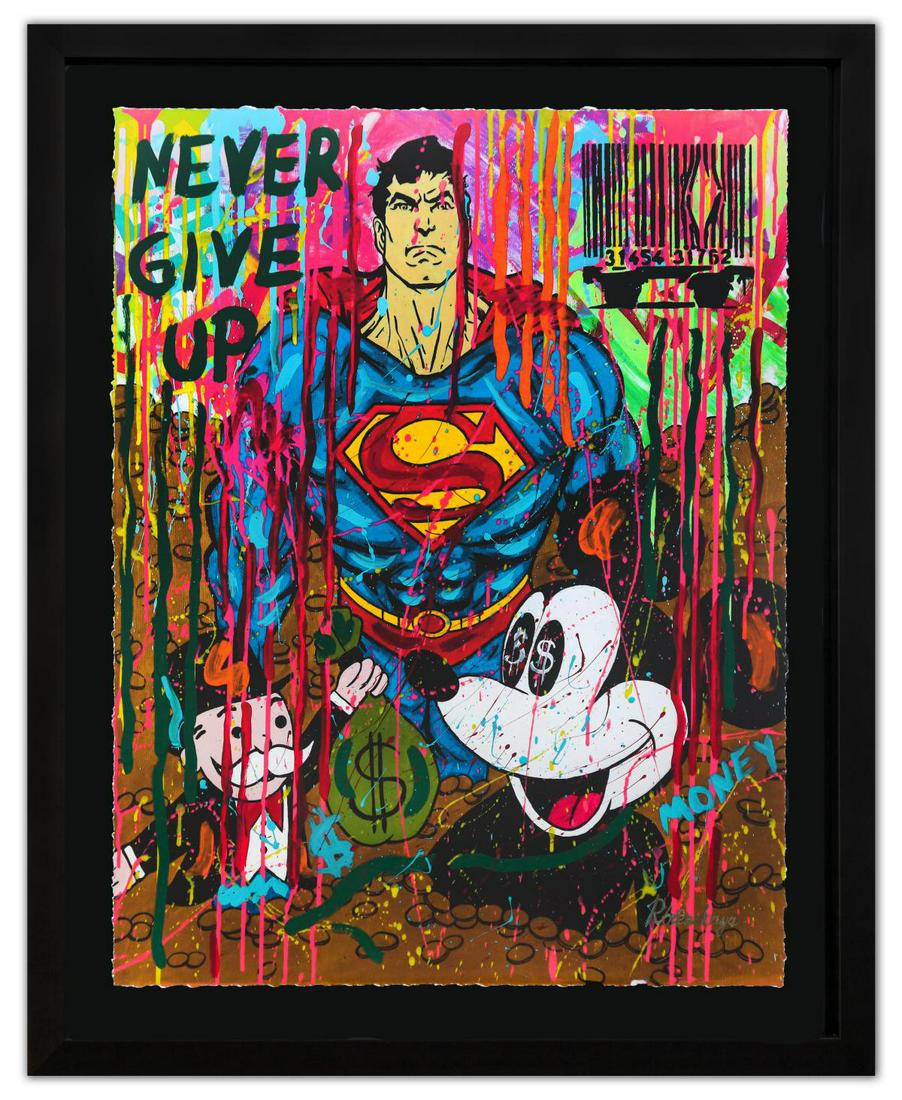 Nastya Rovenskaya- Original Mixed Media on Paper "Return to Glory" (1 of 2)