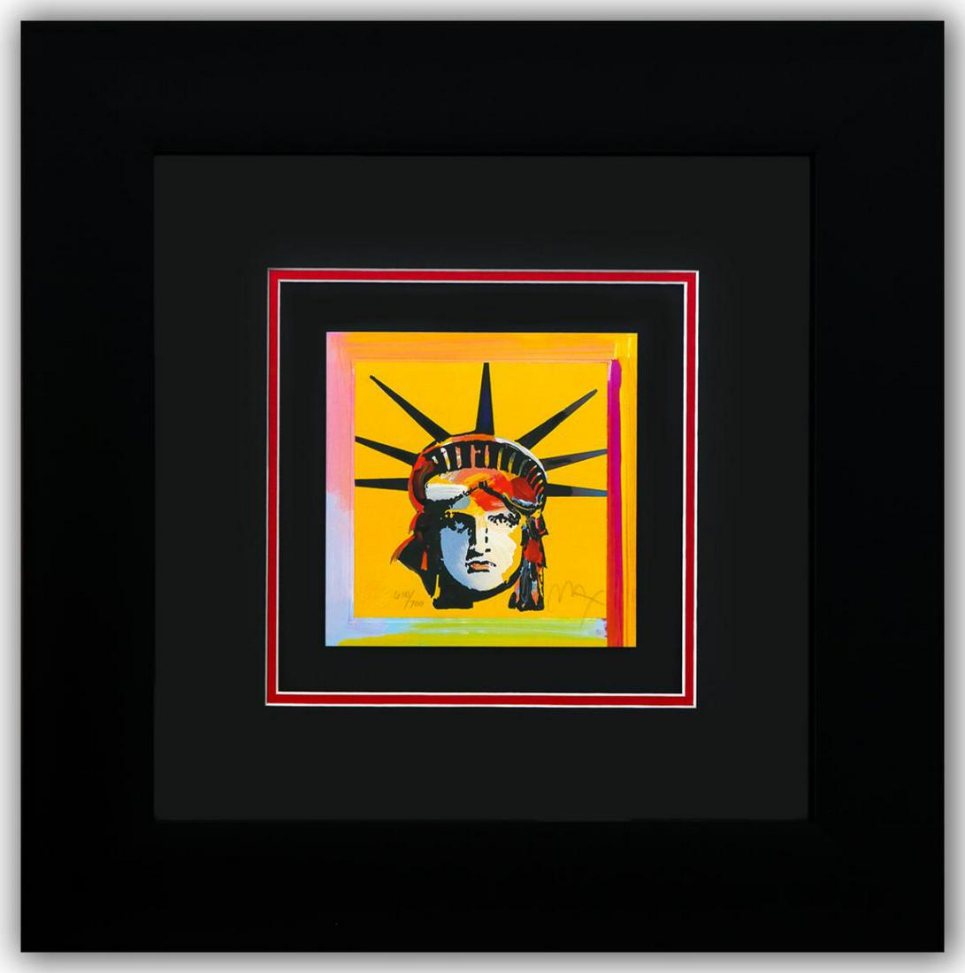 Peter Max- Original Lithograph "LIBERTY HEAD (Mini)" (1 of 3)