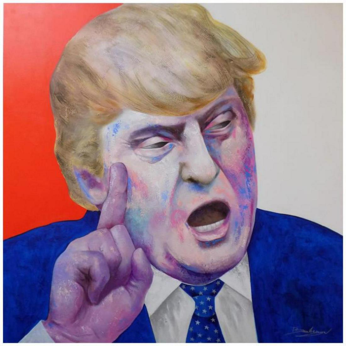 Berberyan, "I Hate to Tell You" Hand Signed Original Painting on Canvas with Letter of Authenticity. (1 of 1)