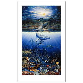 Robert Lyn Nelson, "Two Worlds Today" Limited Edition Mixed Media, Numbered and Hand Signed with (1 of 2)