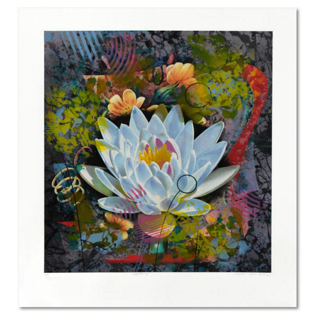 Yankel Ginzburg, "Vibrations" Limited Edition Serigraph, Numbered and Hand Signed with Letter of (1 of 2)