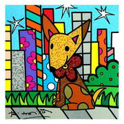 Britto, "Mexicana" Hand Signed Limited Edition Giclee on Canvas; Authenticated (1 of 1)