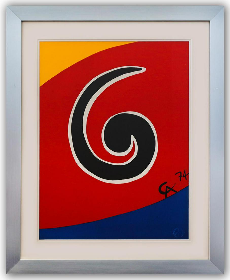 Alexander Calder- Lithograph on Arches Paper "Flying colors - Skywirl" (1 of 3)
