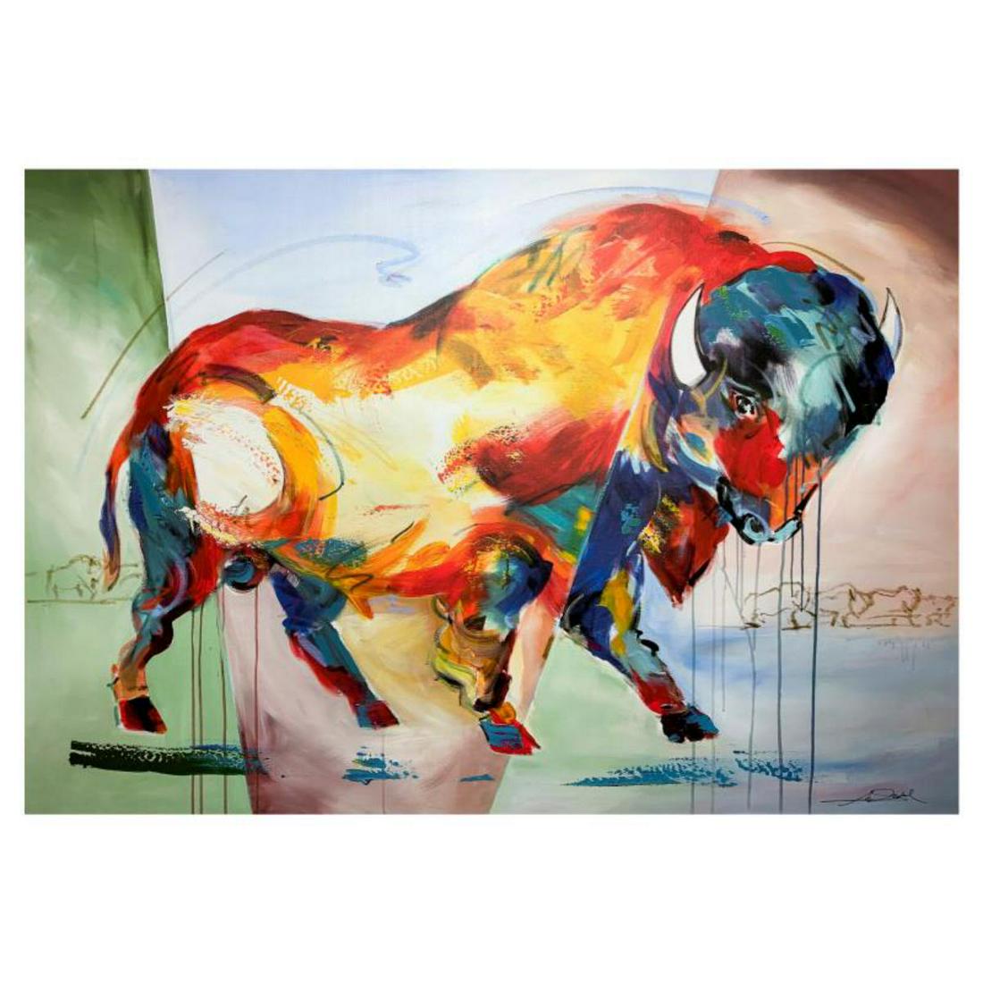 Alfred Gockel, "The Cief" Hand Signed Limited Edition on Canvas with Letter of Authenticity. (1 of 2)