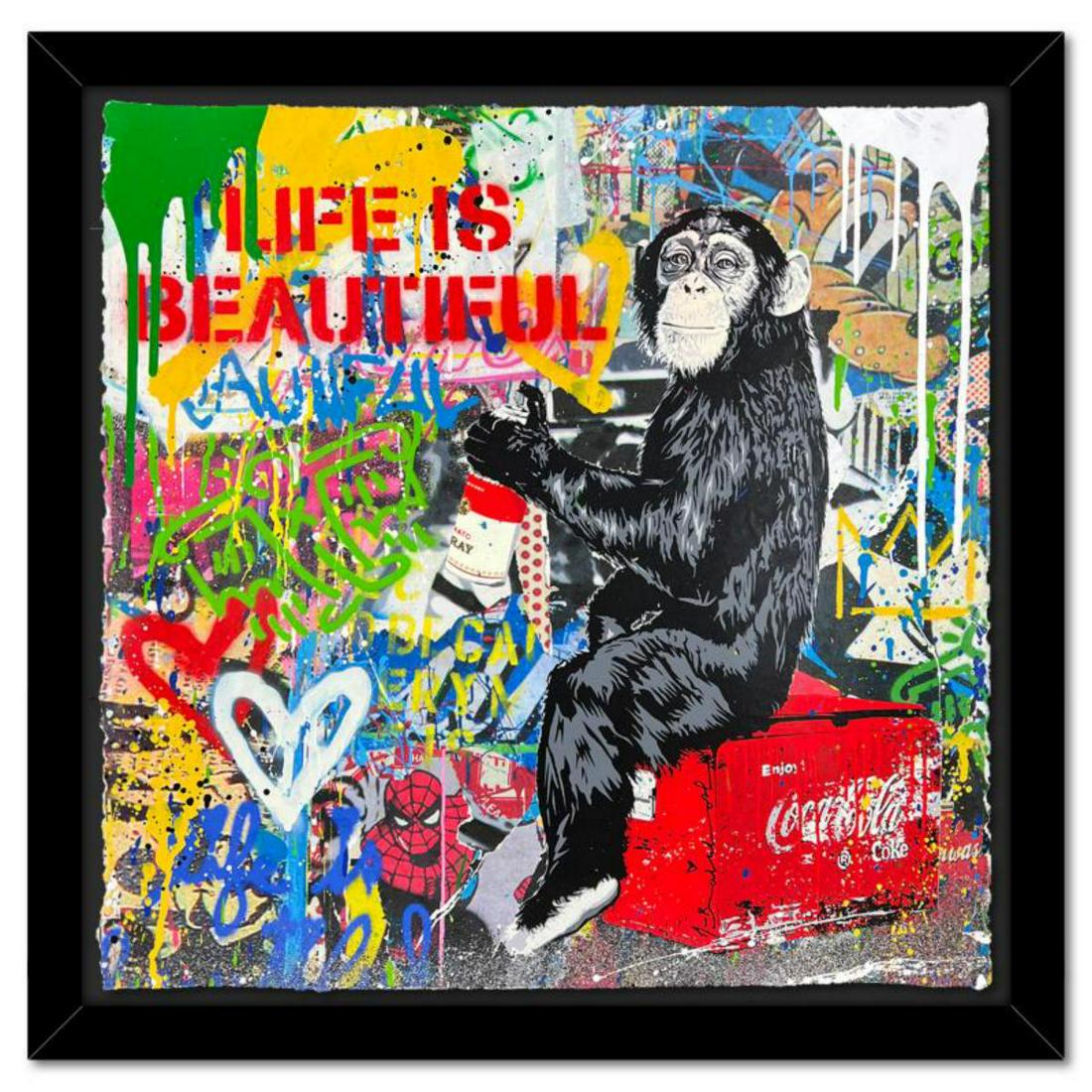 Mr. Brainwash, "Everyday Life" Framed Mixed Media Original, Hand Signed with Certificate of (1 of 3)