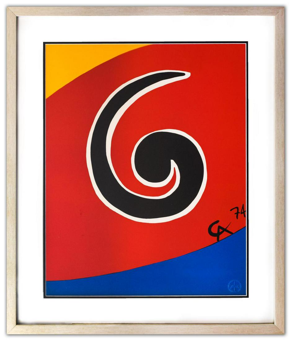 Alexander Calder- Lithograph on Arches Paper "Flying colors - Skywirl" (1 of 2)