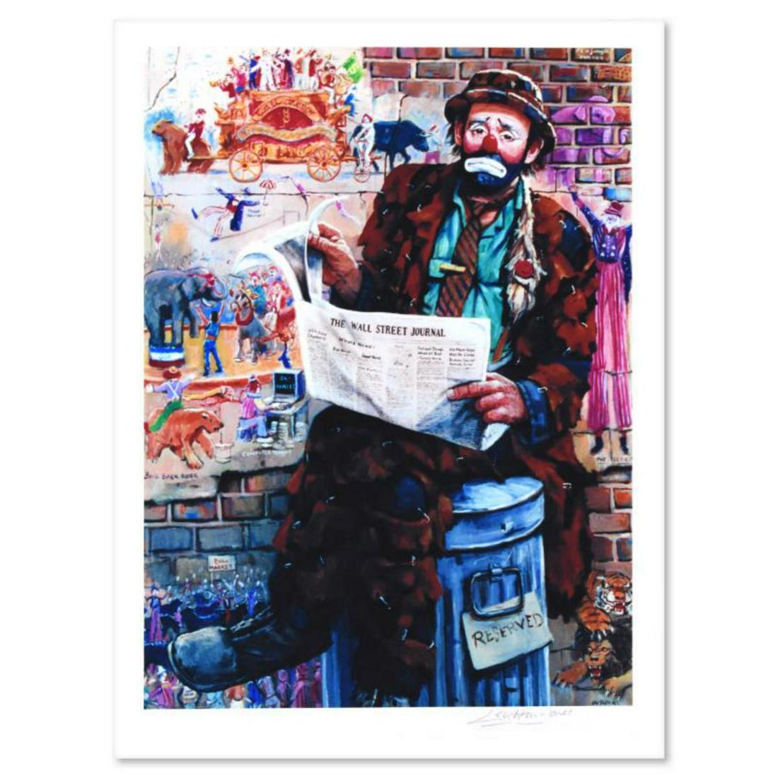 Barry Leighton-Jones (1932-2011), "Wall Street" Limited Edition Lithograph, Numbered and Hand Signed (1 of 2)