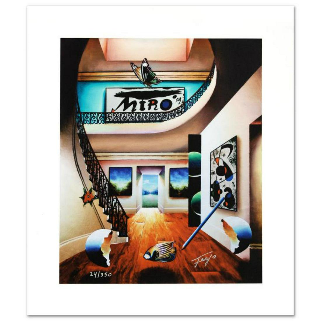 "Miro" Limited Edition Giclee on Canvas by Ferjo, Numbered and Hand Signed by the Artist. Includes (1 of 1)