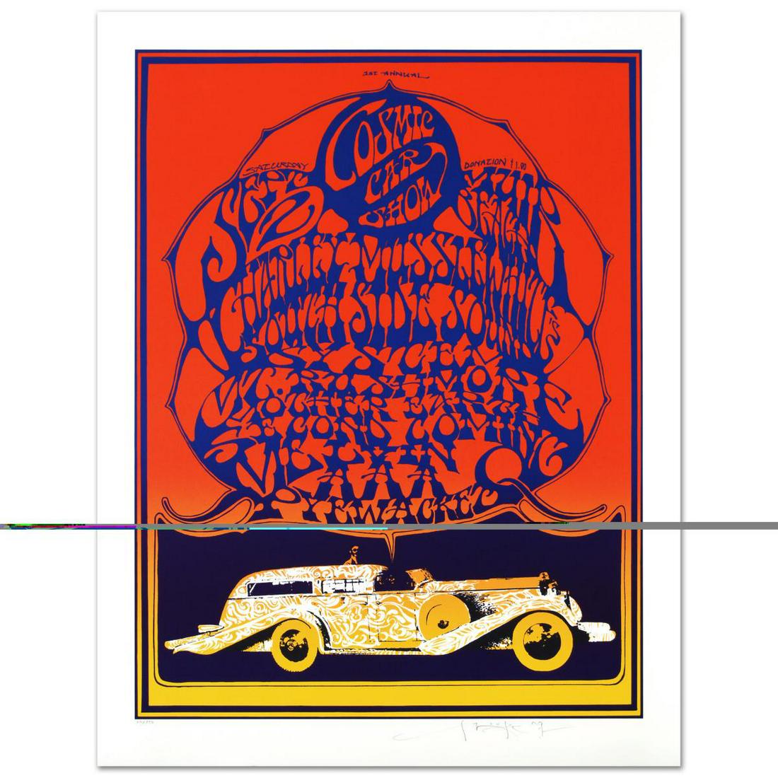 Stanley Mouse (b. 1940)- Hand Pulled Original Lithograph "Cosmic Car show" (1 of 1)