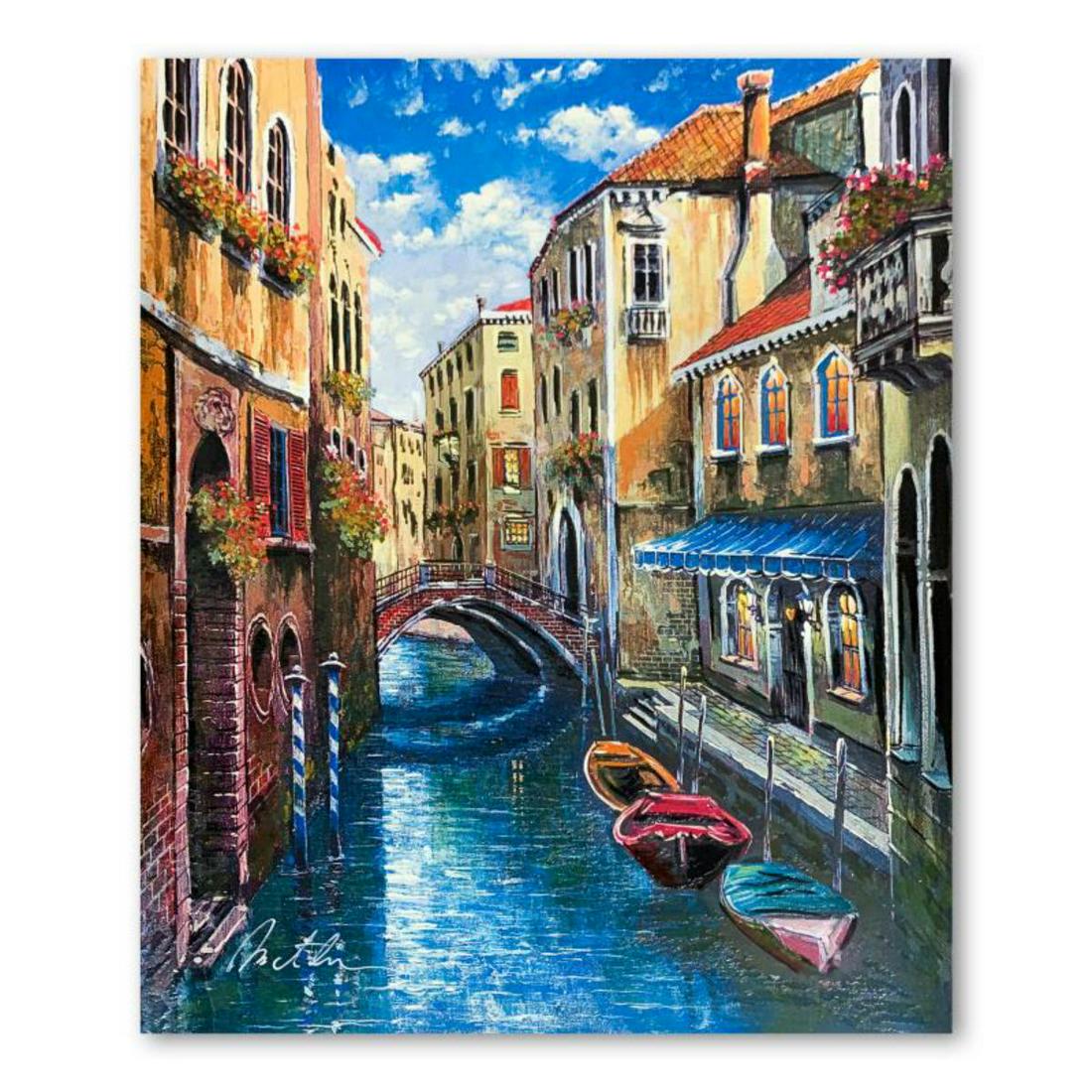 Anatoly Metlan, "Venice" Hand Signed Limited Edition Serigraph on Paper with Letter of Authenticity. (1 of 2)