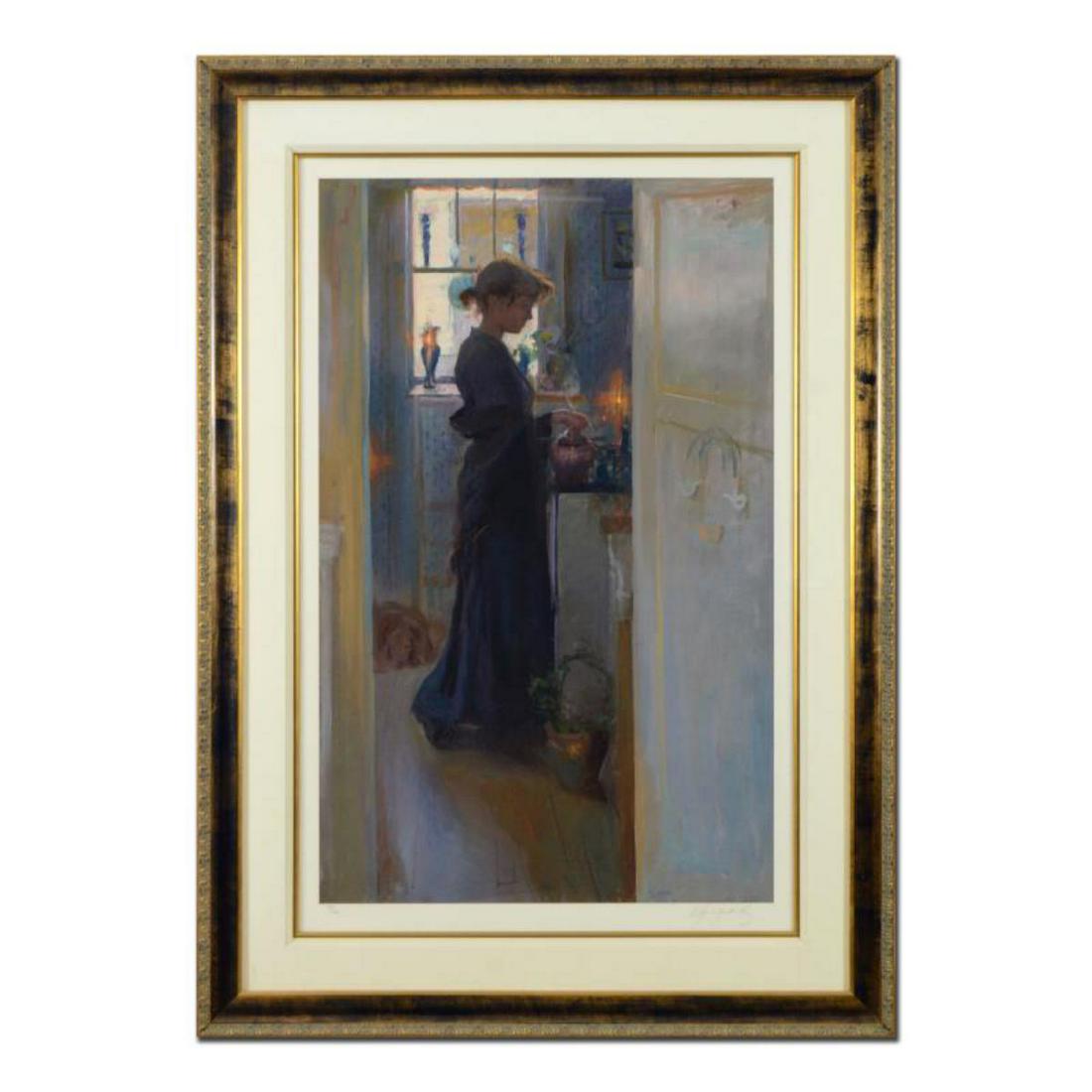 Dan Gerhartz, "Cobalt" Framed" Limited Edition, Numbered 40/100 and Hand Signed with Letter of (1 of 2)