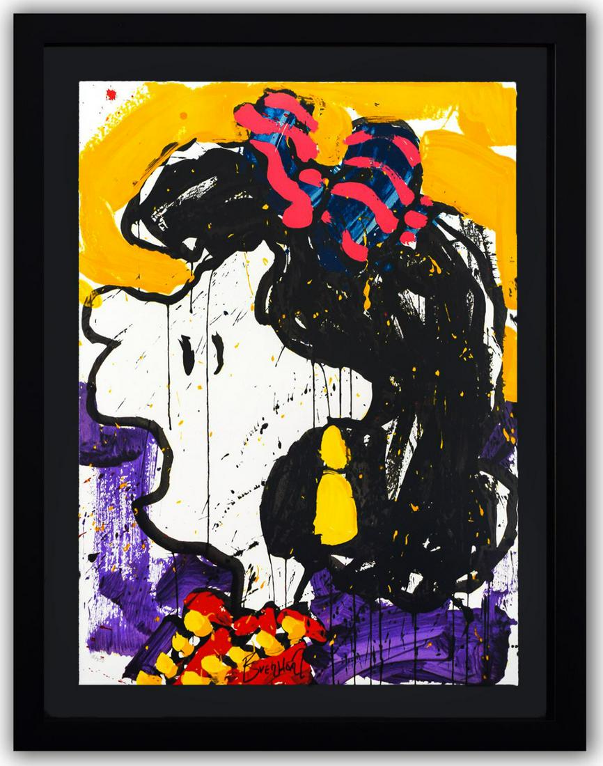 Tom Everhart- Hand Pulled Original Lithograph "Glam Slam": Artist: Tom Everhart. Medium: Hand Pulled Original Lithograph. Title: Glam Slam. Size (Unframed): 30" x 22". Measures approx. (Framed): 37" x 29". Certificate of Authenticity: From the publisher. Addi