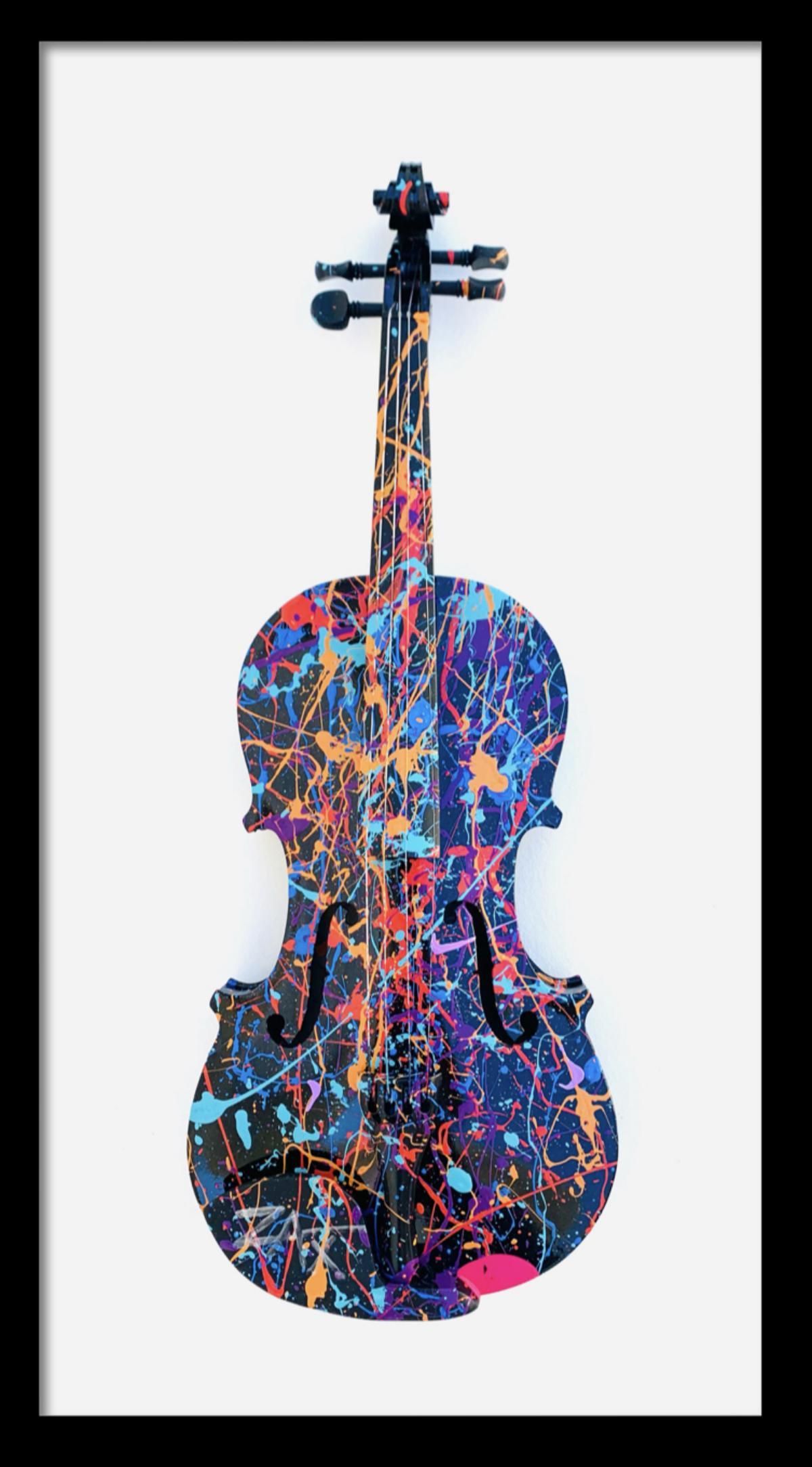 E.M. Zax Hand Painted one of a kind violin (1 of 3)