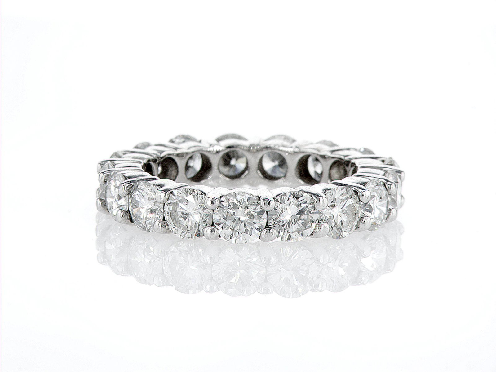 14kt White Gold 4.35 ctw Diamond Ring (1 of 2)