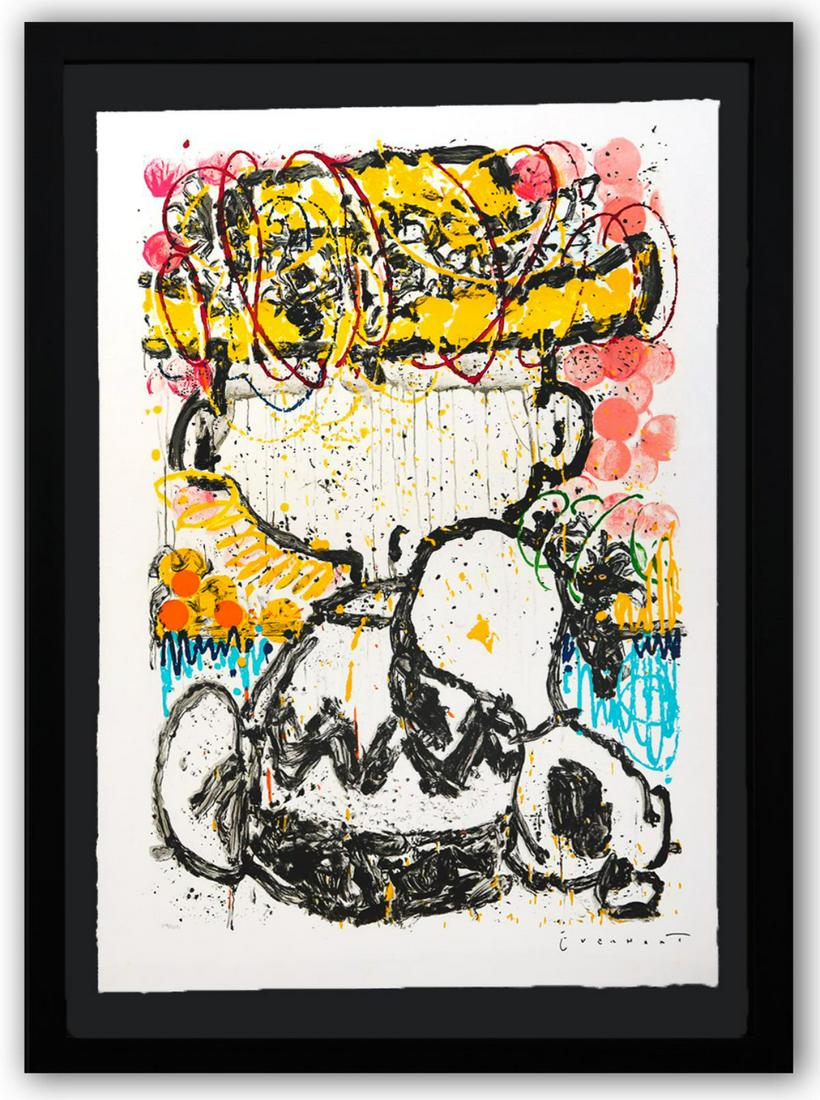 Tom Everhart- Hand Pulled Original Lithograph "Mon Ami" (1 of 3)