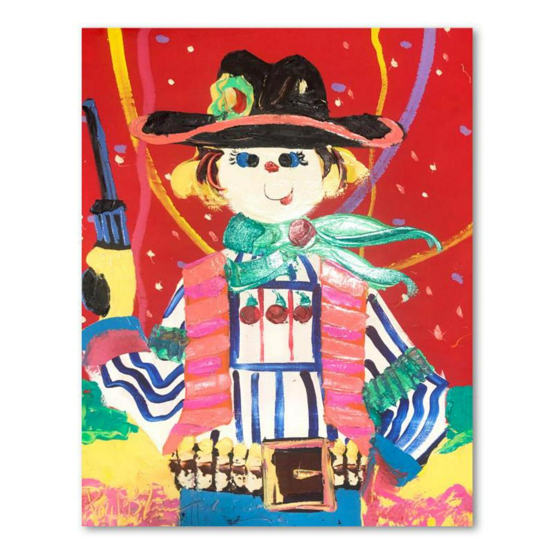 Paul Blaine Henrie (1932-1999), "Fist Full of Dollars" Hand Signed Original Painting on Canvas (1 of 3)