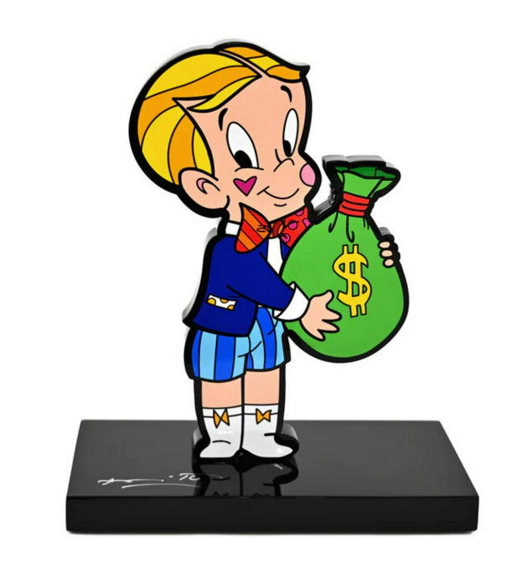 Romero Britto  Resin sculpture " Richie Rich" (1 of 2)